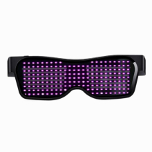 Bluetooth Programmable LED Text USB Charging Display Glasses Dedicated Nightclub DJ Party Glowing Toy Gift
