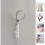 Self-Priming Shower Head Bracket, 3 Pcs Used for Bathroom Suction Cup Wall Rack Without Drilling 3