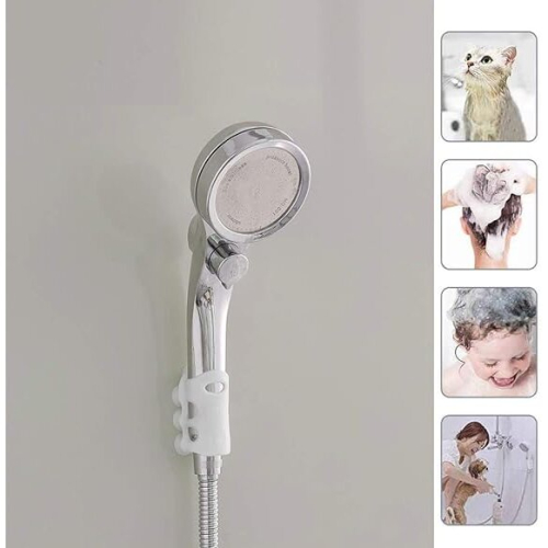 Self-Priming Shower Head Bracket, 3 Pcs Used for Bathroom Suction Cup Wall Rack Without Drilling 2