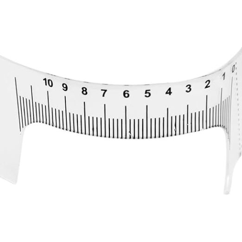 DDGE DMMS Updated Eyebrow Grooming Stencil Shaper Ruler Measure Tool Makeup Reusable 1
