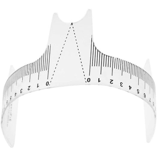 DDGE DMMS Updated Eyebrow Grooming Stencil Shaper Ruler Measure Tool Makeup Reusable 2