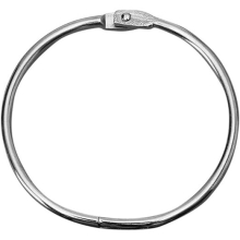 10 Pcs Metal Hinged Rings Book Binder Photo Album Split Scrapbook Key Ring Tool - 50mm