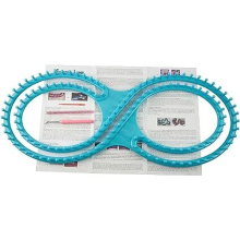 New 140CM Wide Afghan Loom Knitting Board with Instructions and 3 Projects (Blue)