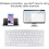 Russian Keyboard,Ultra-Thin Keyboard,78 Key Multi-Functional Wireless Bluetooth Keyboard for iOS/Mac/Android/Windows 6