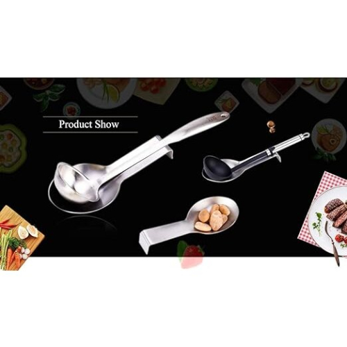 Stainless Steel Spoon Rest and Ladle Holder 2