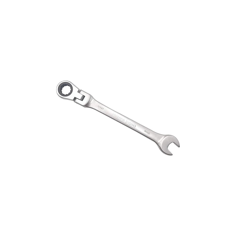Ratchet Spanner 17Mm Steel Ratcheting Combination Wrench, Polished Chrome Finish Diy Hand Tools Ratchet Spanner Set 7651018182788