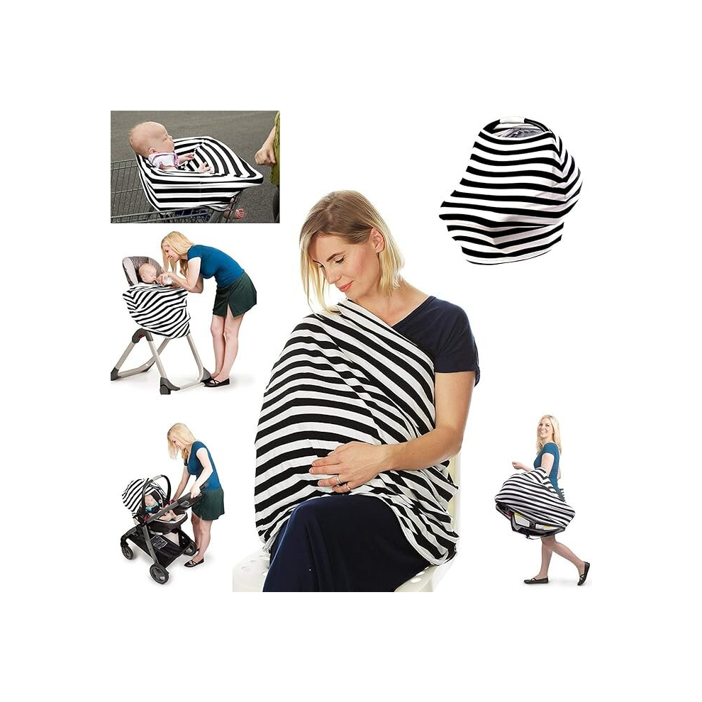 Outdoor Breastfeeding Towel,Car Seat Canopy Cover,Baby Car Cover Multifunction Baby Stroller Car Covers - Stroller Covers - Shopping Cart Cover Ifsecond