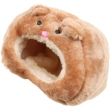 1 Pcs Hamsters Cotton Bed Cute Bear Shape Warm Soft Hamster House for Small Pet Supplies