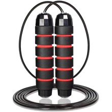 Skipping Rope Adult - Fitness Jump Rope,Ball Bearings Tangle-Free Rapid Speed Cable Steel Wire Adjustable Jump Ropes Jump Rope with Foam Handles