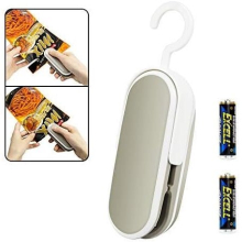 Mini Bag Sealer, Handheld Sealer 2 in 1 Heat Sealer and Cutter Portable Bag Resealer Sealer for Food Storage Snack Fresh Bag Sealer