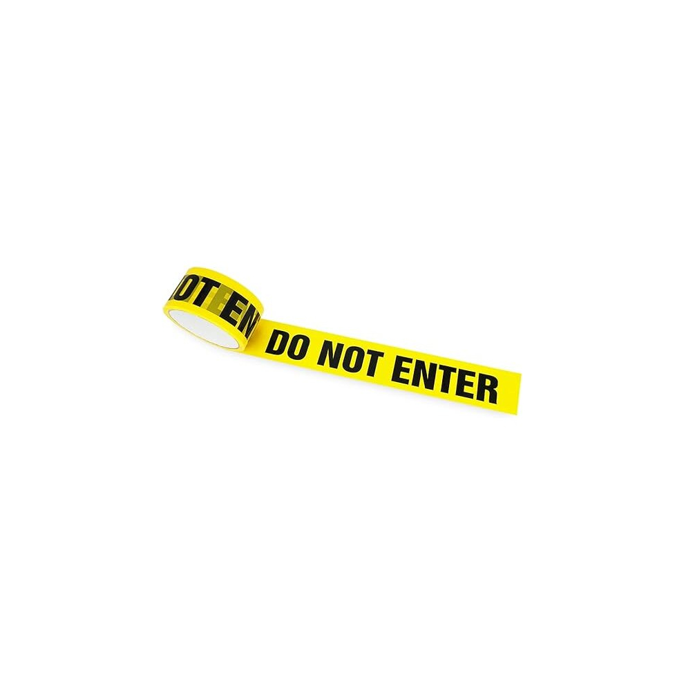 Black/Yellow Warning Tape, Do Not Enter Adhesive Barricade Safety Tapes (82.02Ft X 1.89In) With Bold Black Font For Workplace, Danger Areas 7651018183600