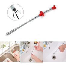 Flexible Claw Lifting Grab Pick Up Tool for Drain Cleaning, 24.4-Inch