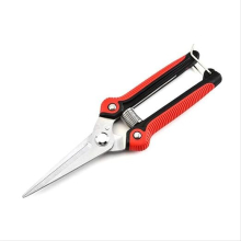Garden Pruning Shears With Effortless Comfortable Non-Slip Handle, Stainless Spring Hedge Shears With Safety Lock Design Professional Garden Scissors