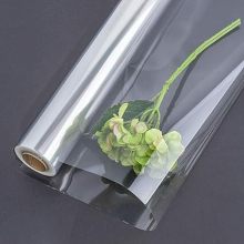 Clear Cellophane Wrap Roll, Wrapper Bouquet Basket Packing Film Florist Gift Wrapping for Flower Craft Shop DIY Crafts, 80cm x 30m/ 2.6 x 98.5FT