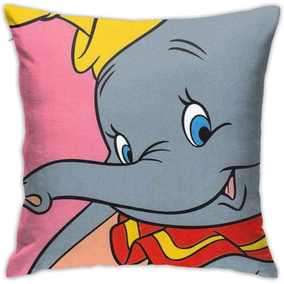 Soft Decorative Throw Pillow Cases Cute Dumbo Square Pillowcase Comfy Cushion Cover Luxury Pillow Cover-image-OPC-PCRSB8Q-NEW