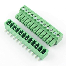 10 Sets 12-Pin (12 Pole) Angle Screw Terminal Block Connector 3.81mm Pitch Panel PCB Mount DIY