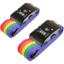 Luggage Straps Suitcase Belts TSA Approved Adjustable Travel Luggage Strap Packing Belt with 3-Dial Combination Code Security Locks