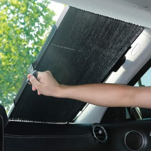 Car Windshield Sun Shade, Retractable Sun Shade, Easy to Install and Use - Protect Vehicle's Interior from Heat and Sunlight(70CM/27.5IN(Front))