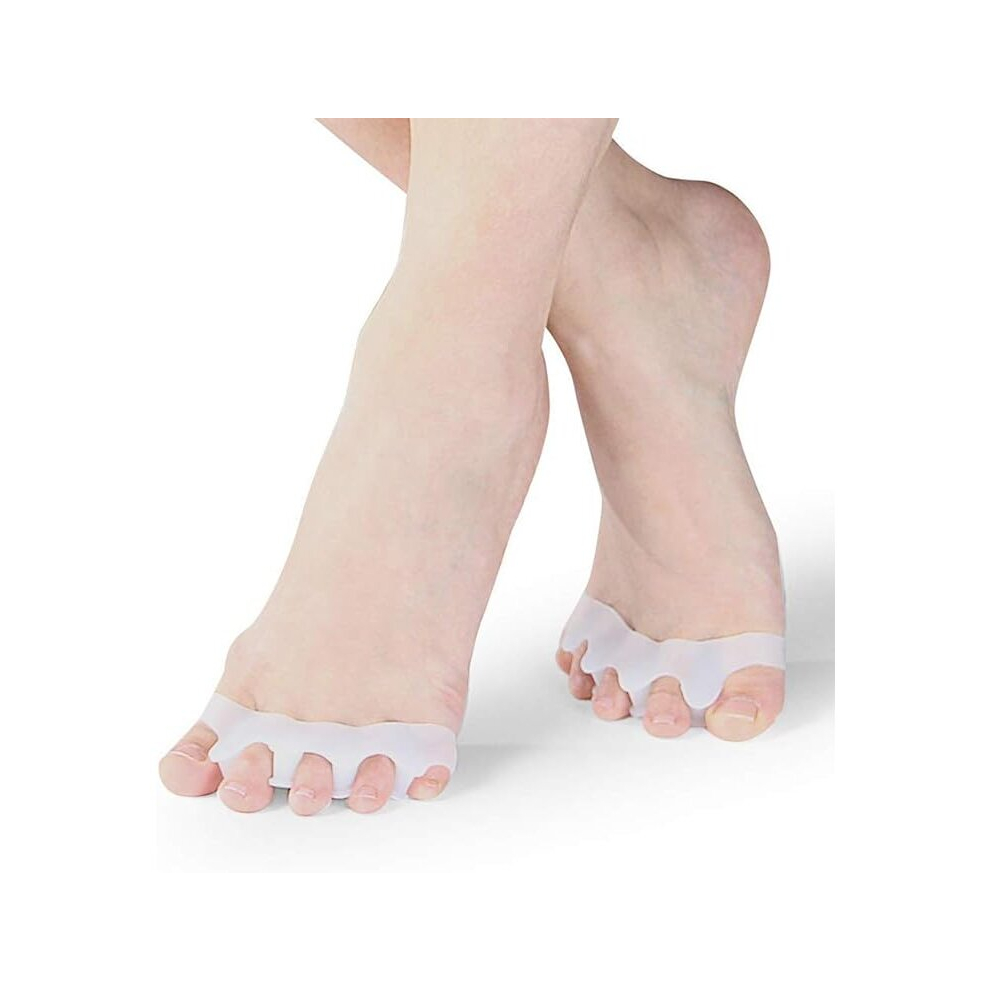 Ifsecond 2Pcs Toe Separator Gel Toe Straightener Corrector For Bunion, Hammer Toes, Relief Pain After Yoga Dancing And Sports Activities