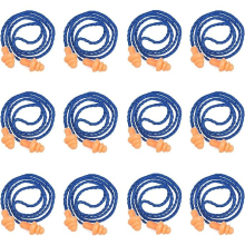 20 Pairs Corded Ear Plugs Silicone Earplugs Silicone Waterproof Ear Plugs with Cords for Noise Cancelling and Hearing Protection