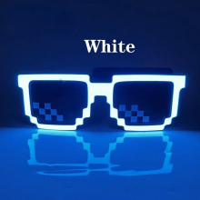 Wireless LED Glasses Luminous glow Flashing Mosaic Eyewear SunGlasses UV400 neon Party glasses party Supplies