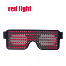 8 Modes Led Party Glasses Novelty Quick Flash USB Charge Luminous Glasses Christmas Concert Light Toys Christmas Decorations