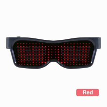 Magic App Control Bluetooth Led Glasses Languages USB Charge Flashing Luminous Eyewear Christmas Concert Sunglasses