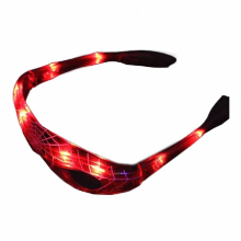 Halloween Led Spider Men Glasses Glowing Cartoon Anime Figure Ornament Supplies for Children Kids Boys Costune Cosplay