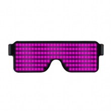 8 Modes Quick Flash USB Chargeable LED Light Glasses Smart Glasses Fashionable Luminous Eyeglasses Glowing Party Supplies