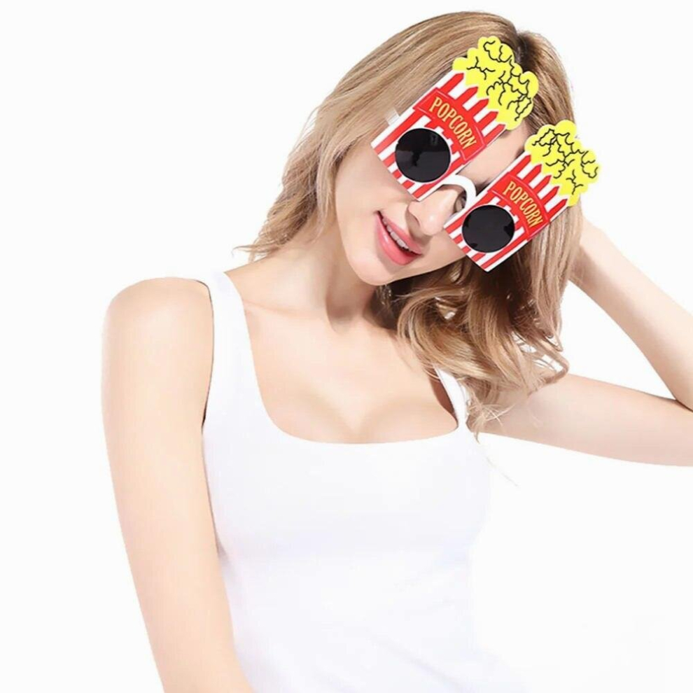 Eyewear Party Novelty Glasses Costume Sunglasses Popcorn Christmas Funny Decorative Carnival Eyeglasses Holiday Shape