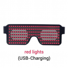 Programmable LED Glasses Light Up USB Rechargeable Text Display Luminous Glasses Nightclub DJ Party Glowing Toy Gift