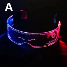 Neon Party LED Luminous Glasses LED Glasses Wire Light Up Visor Eyeglasses Bar Grow Goggles for Halloween Christmas Festive