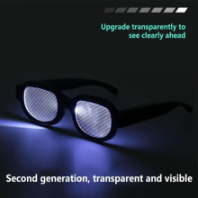 Led Luminous Electronic Conan Glasses Touch Sensor Light Up Glasses Holder Prop For KTV Bar Party Performance