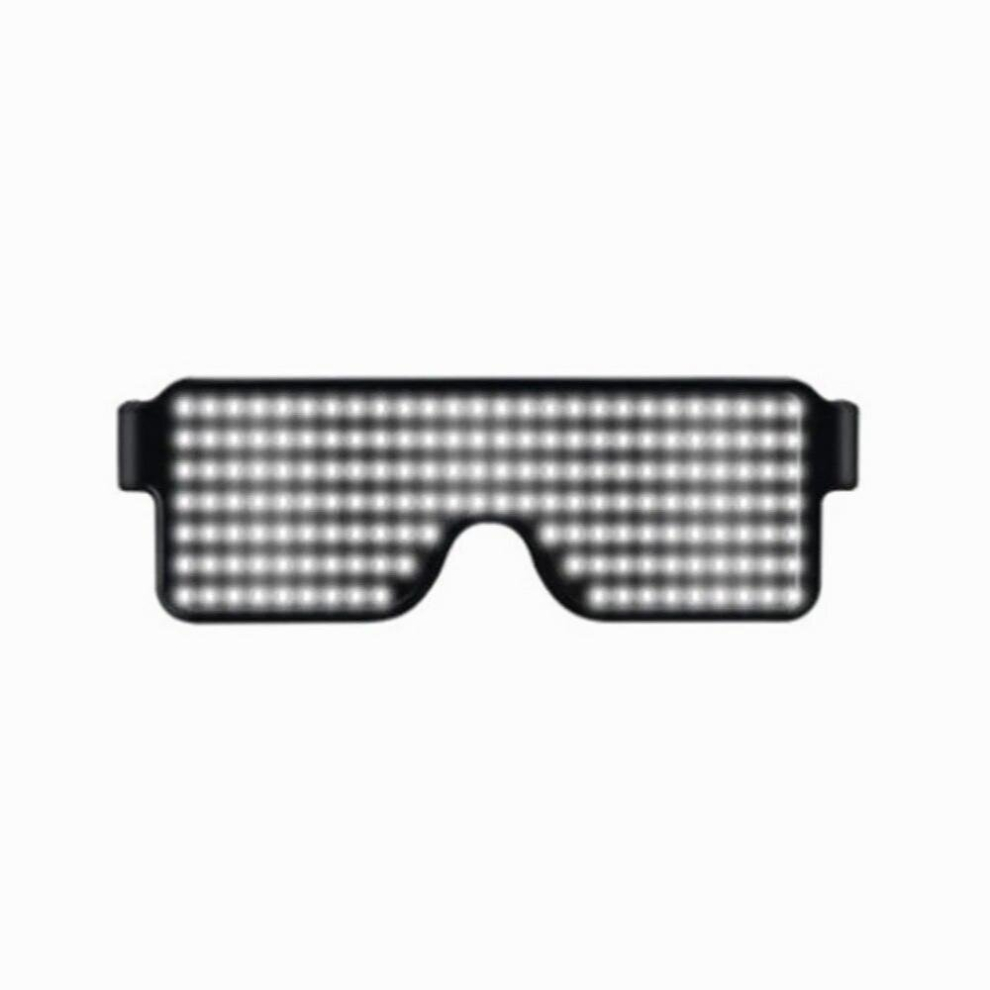 Sunglasses Nightclub Display Screen Multi-Purpose Light Up Glasses Glow Eyewear Party Led Flashing White
