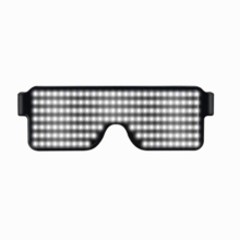 Light up Flashing Sunglasses Flat-top Square Frame Glasses Celebrating Party Supplies