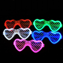 5PCS LED Glasses Glow Fluorescent Light Bar Party Decorations Concert Night Party Props Halloween Bachelor Birthday Party Decor