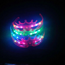LED Crown Eye Mask Glasses Light Up Flashing Favors Party Adult Child Glow Birthday Wedding Christmas Carnival