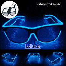 Party Decorative Luminous Glasses Flashing Wire LED Sunglasses Lighting Classic Bright Light Birthday Gift