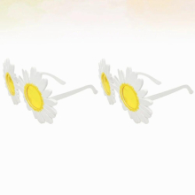 Party Sunglasses Glasses Costume Flower Daisy Funny Sunflower Kids Favors Eyewear Summer Hawaii Luau Supplies Tropical Dance