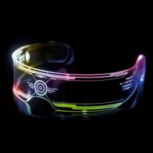Christmas Luminous Colorul LED Light Up Glasses Glow Neon Light Flashing Party Glasses For Nightclub DJ Dance Party Decor