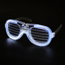 LED Glasses Adult Kids Light Up Party Sunglasses Glow Blinds Neon Flash Glasses for Birthday Halloween Party Decoration Supplies