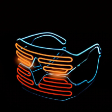 LED Luminous Glasses Halloween Glowing Neon Christmas Party Bril Flashing Light Glow Sunglasses Glass Supplies Costumes