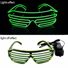 LED Luminous Glasses Glowing Neon Halloween Glow Sunglasses Flashing Light Glass for Christmas Party Supplies Costumes