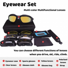 Daisy C5 Polarized Desert Sunglasses 4 Lenses Goggles Tactical Eyewear Eye Protection For Airsoft UV400 Polarized Glasses