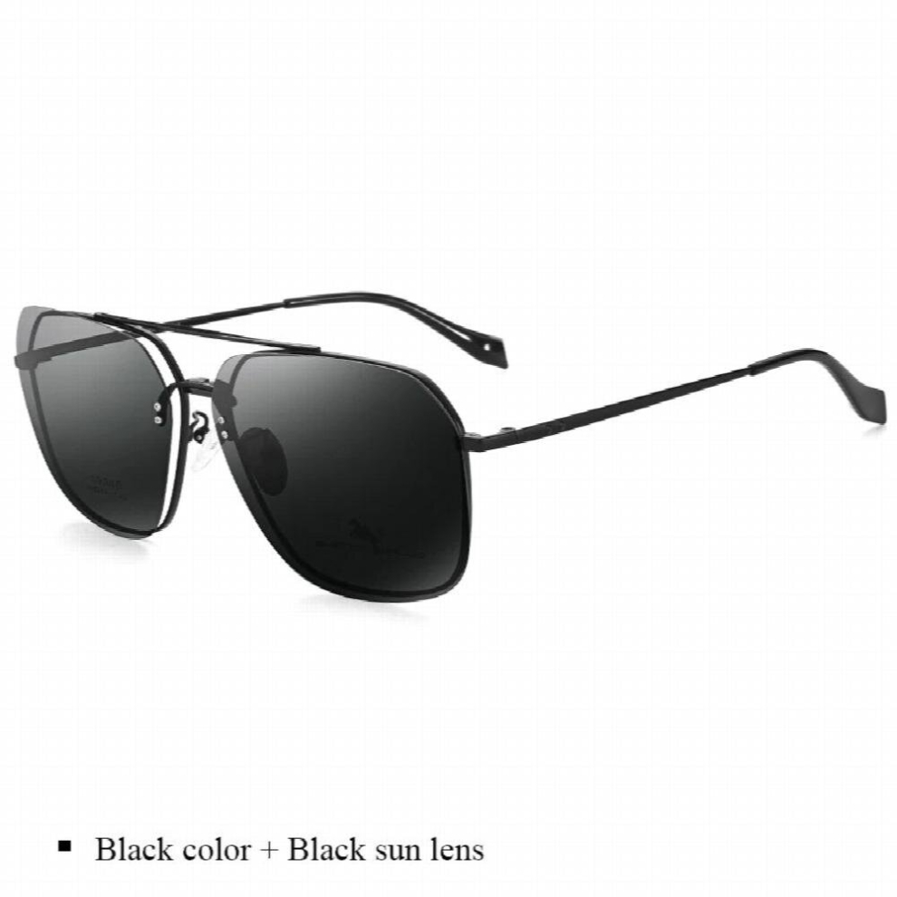 Retro Alloy Optical Eyeglass Frame Clip On Sunglasses Men Women Double Layer Prescription Eyewear Polarized Glasses UV400