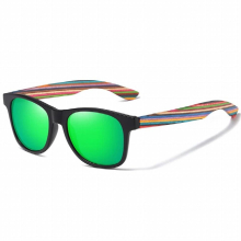 Polarized Sunglasses for Boys and Girls with Recycled Frames and Wood Temples