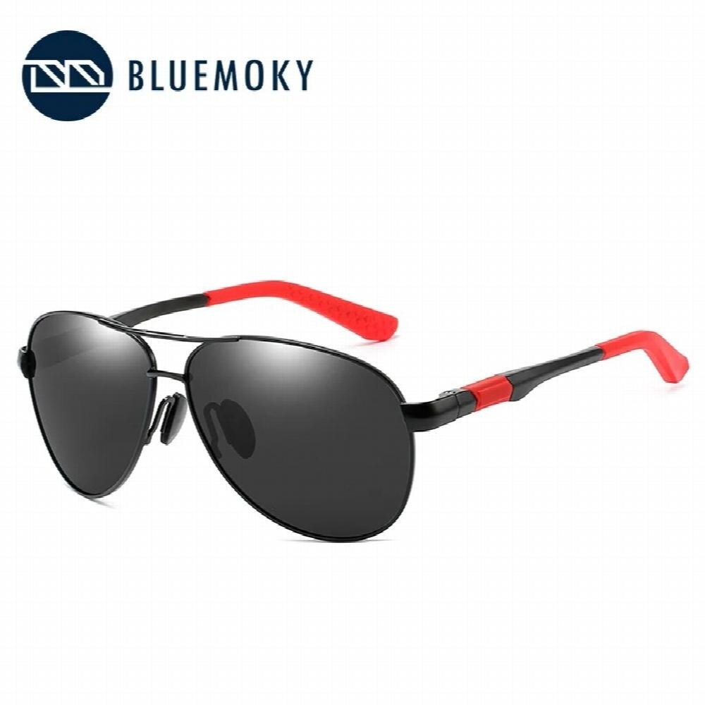 Premium Men's Polarized Pilot Sunglasses with UV400 Protection