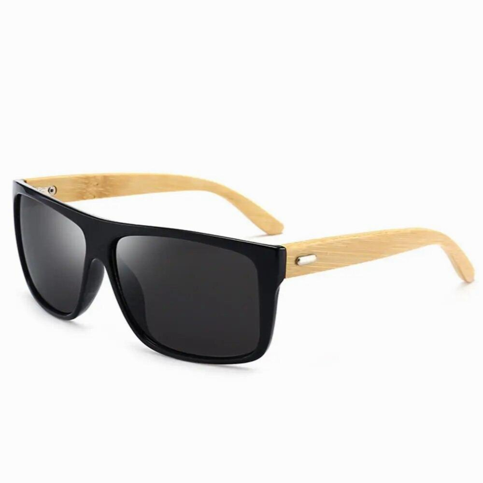 Sunglasses Bamboo for Men Rectangle Retro Glasses UV400 Shades Mirror Women Eyewear Mens Classic-image-OPC-PCRSV5R-NEW