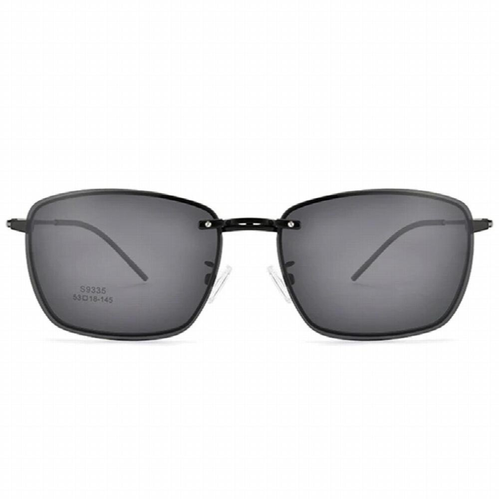 Polarized Clips Optical Glasses Frame Rectangular Spectacle Framework Non Prescription Myopia Eyeglasses Replaceable Lens