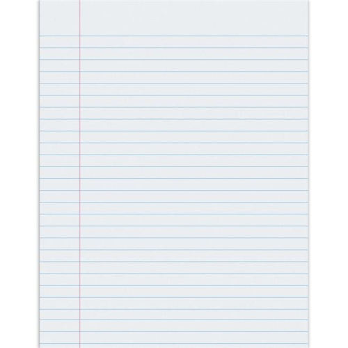 8.5 x 11.375 in. Writing Paper Rule - 500 Sheets Per Pack - 2 Reams
